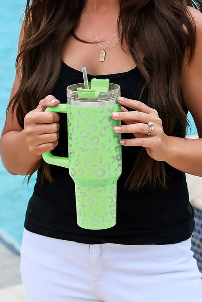 Lime Green Stainless Steele 40 OZ Cup Krazy Bling