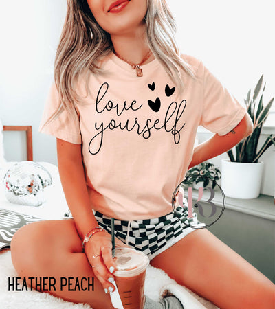 Love Yourself Hearts Tee Krazybling