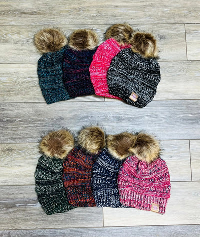 RTS Krazy Bling Winter Puff Hats Krazybling