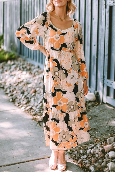 Sienna's Autumn Bouquet Maxi Dress Krazy Bling