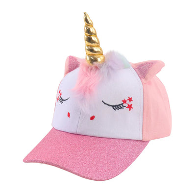 Kid's Unicorn Horn Baseball Cap Hat Krazy Bling