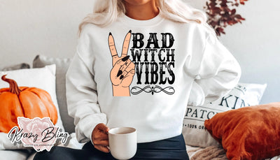 Bad Witch Vibes Peace Sweater Krazybling