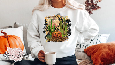 Cactus Pumpkin Western Sweater Krazybling
