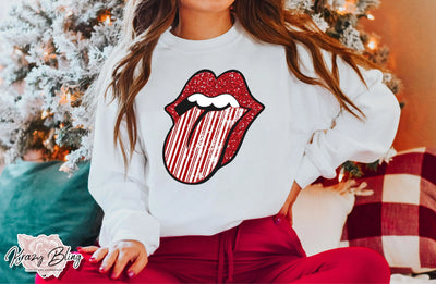 Candy Cane Kiss Sweater Krazybling