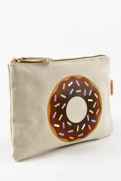 Chocolate Donut Canvas Pouch Krazy Bling