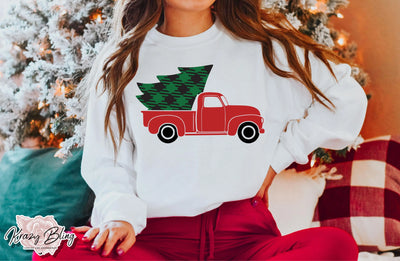 Christmas Tree Truck Sweater Krazybling