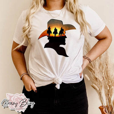 Cowboy Hat Silhouette Tee Krazybling