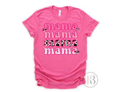 Cowhide Mama Stacked Tee Krazybling