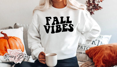 Fall Vibes Retro Sweater Krazybling