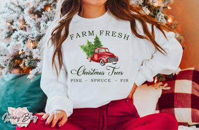 Farm Fresh Christmas Trees Sweater Krazybling