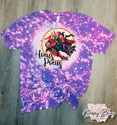 Flying Witches Hocus Pocus Bleach Tee Krazybling