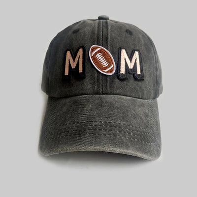 Football Mom Ballcap Hat Krazy Bling