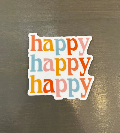 Happy Happy Happy Sticker Krazy Bling