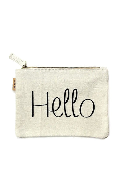 Hello Canvas Pouch Krazy Bling