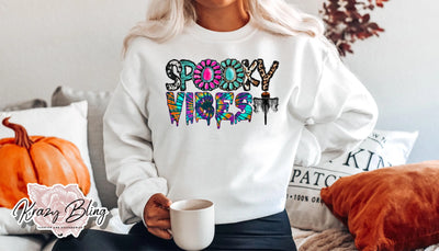 Hippie Western Spooky Vibes Sweater Krazybling