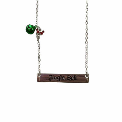 Jingle Bell Bar Necklace Krazy Bling
