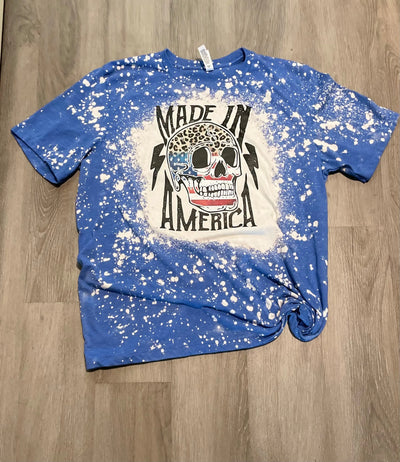 Made In America Bleached Tee Krazybling