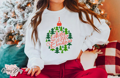 Merry Christmas Ornament Sweater Krazybling
