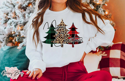 Merry Christmas Trees Sweater Krazybling