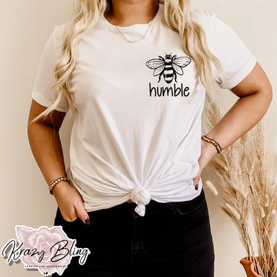 Pocket Size Bee Humble Inspirational Tee Krazybling