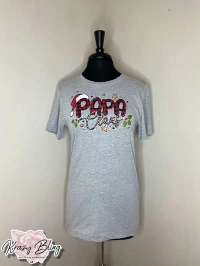 RTS Athletic Heather Papa Claus Tee Krazybling