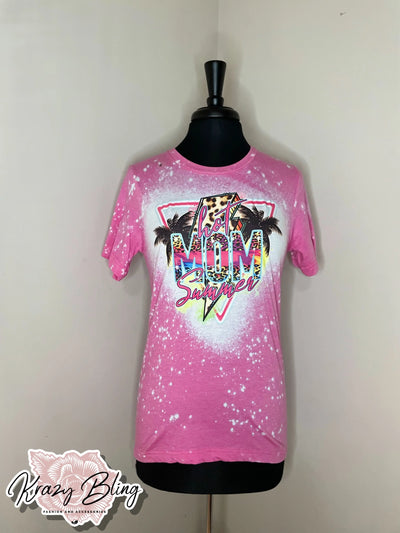 RTS Bleach Heather Charity Pink Hot Mom Summer Tee Krazybling