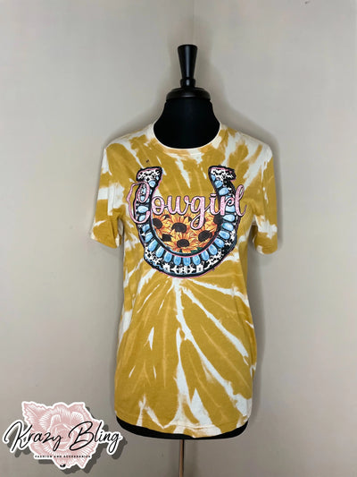RTS Bleach Heather Mustard Cowgirl Tee Krazybling
