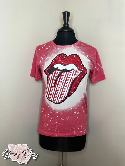 RTS Bleach Heather Red Kiss Tee Krazybling