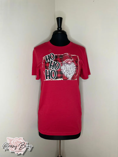 RTS Red Ho Ho Ho Gnome Tee Krazybling