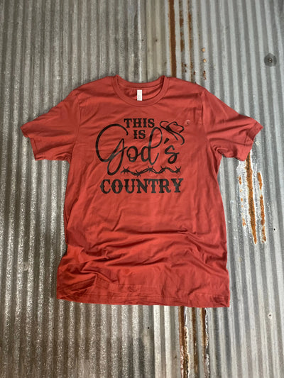 RTS Rust This Is Gods Country Tee Krazybling