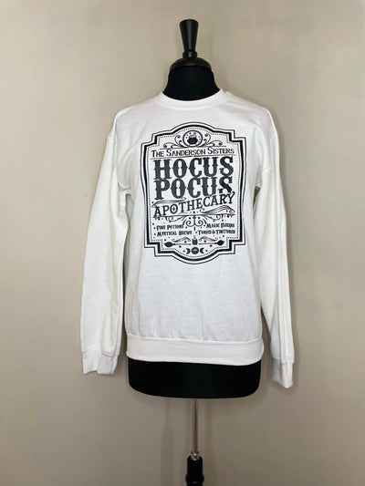 RTS White Hocus Pocus Apothecary Sweater Krazy Bling