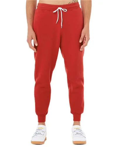 Red Bella Canvas Joggers Krazy Bling
