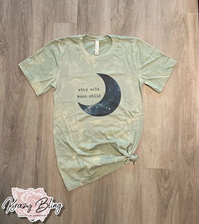 Stay Wild Moon Child Bleach Tee Krazybling