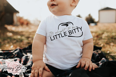 TODDLER It's Alright To Be Little Bitty Tee Krazy Bling