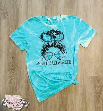 Turquoise Healthcare Worker Bleach Tee Krazybling